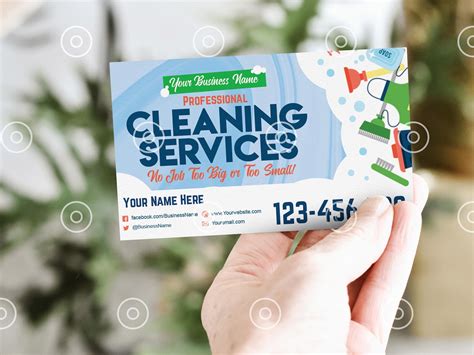 Cleaning Business Card Template